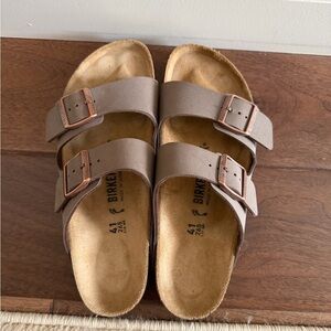 Birkenstock Taupe Double Strap Sandals